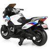 12V Kids Ride On Motorcycle Battery Powered Electric Motorbike with Training Wheels & LED Lights