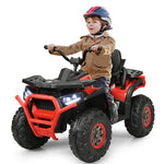 12V Kids ATV Electric Ride-on Quad Battery Powered 4-Wheeler Car with LED Lights MP3