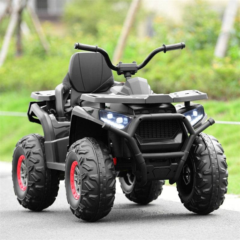 12V Kids ATV Electric Ride-on Quad Battery Powered 4-Wheeler Car with LED Lights MP3