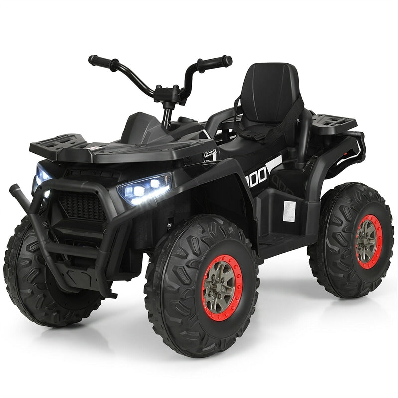 12V Kids ATV Electric Ride-on Quad Battery Powered 4-Wheeler Car with LED Lights MP3