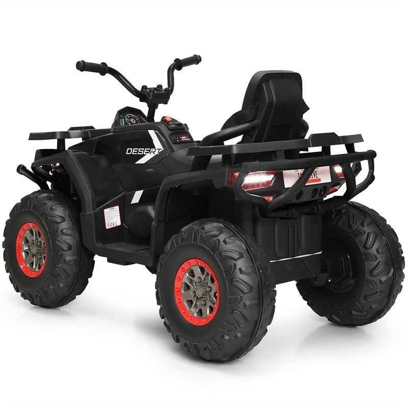 12V Kids ATV Electric Ride-on Quad Battery Powered 4-Wheeler Car with LED Lights MP3