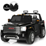 2 Seater Kids Ride on Truck 12V Licensed GMC Battery Powered Electric Car with Remote Control & Storage Box