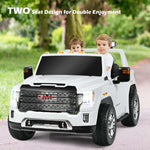 2 Seater Kids Ride on Truck 12V Licensed GMC Battery Powered Electric Car with Remote Control & Storage Box