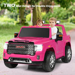 2 Seater Kids Ride on Truck 12V Licensed GMC Battery Powered Electric Car with Remote Control & Storage Box