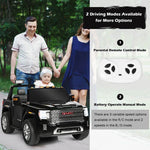 2 Seater Kids Ride on Truck 12V Licensed GMC Battery Powered Electric Car with Remote Control & Storage Box