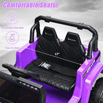 Kids Ride on Car Truck 2-Seater 12V Battery Powered Electric Car with Remote Control & LED Lights