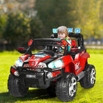 Kids Ride On Truck 12V Battery Powered Electric Car with Remote Control & Colorful LED Lights MP3 Music