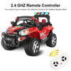 Kids Ride On Truck 12V Battery Powered Electric Car with Remote Control & Colorful LED Lights MP3 Music