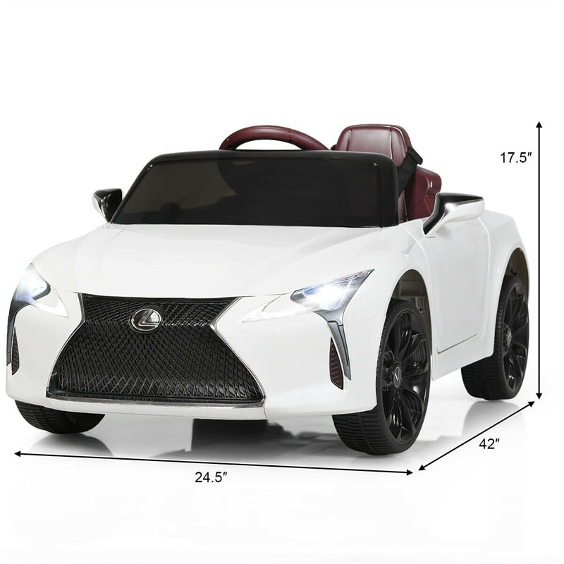 12V Kids Ride on Car Licensed Lexus LC500 Battery Powered Car with Remote Control & LED Lights, Electric Vehicle for Boys& Girls