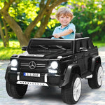 12V Kids Ride-On Truck, Licensed Mercedes Benz G650S Electric Car with Remote Control, Lights & Storage Box, Battery Vehicle Toy for Boys Girls