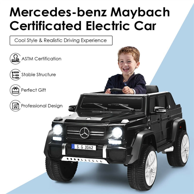 Kids Ride On Truck Car Licensed Mercedes-Benz G650S 12V Battery Powered Electric Vehicle with Remote Control & Storage Box