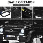 12V Kids Ride-On Truck, Licensed Mercedes Benz G650S Electric Car with Remote Control, Lights & Storage Box, Battery Vehicle Toy for Boys Girls