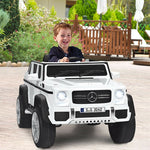 12V Kids Ride-On Truck, Licensed Mercedes Benz G650S Electric Car with Remote Control, Lights & Storage Box, Battery Vehicle Toy for Boys Girls