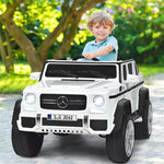 12V Kids Ride-On Truck, Licensed Mercedes Benz G650S Electric Car with Remote Control, Lights & Storage Box, Battery Vehicle Toy for Boys Girls