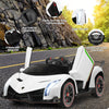 2-Seater Kids Ride On Car 12V Licensed Lamborghini Poison Electric Vehicle with Remote Control & LED Lights Swing Mode