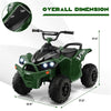 Kids Electric Ride On ATV 12V Battery Powered 4-Wheeler Quad Car with Light MP3