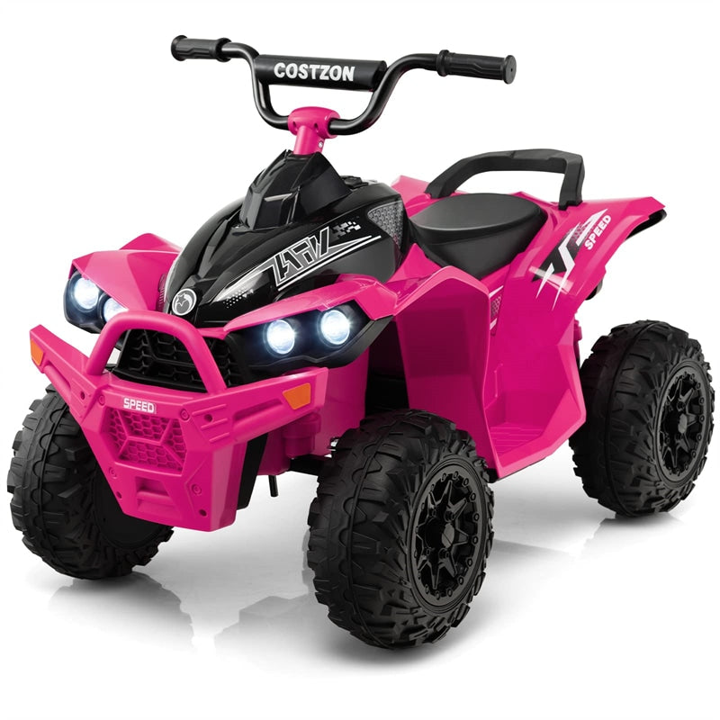 Kids Electric Ride On ATV 12V Battery Powered 4-Wheeler Quad Car with Light MP3