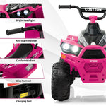 Kids Electric Ride On ATV 12V Battery Powered 4-Wheeler Quad Car with Light MP3