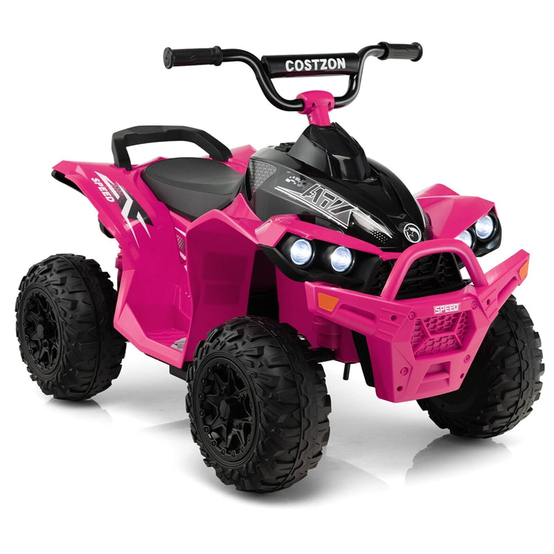 Kids Electric Ride On ATV 12V Battery Powered 4-Wheeler Quad Car with Light MP3