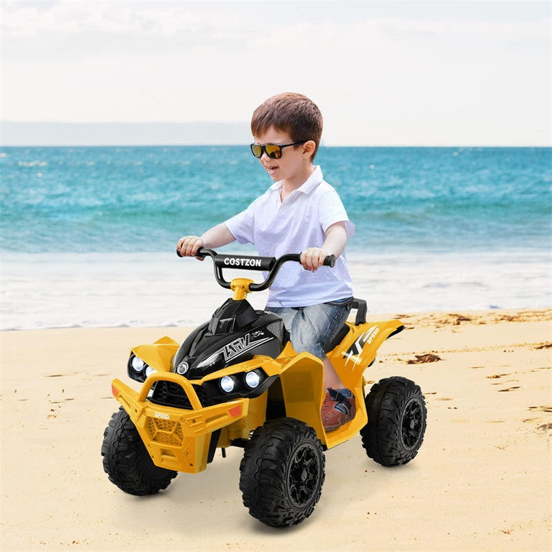 Kids Electric Ride On ATV 12V Battery Powered 4-Wheeler Quad Car with Light MP3