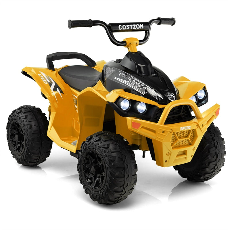 Kids Electric Ride On ATV 12V Battery Powered 4-Wheeler Quad Car with Light MP3