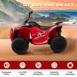 Kids Electric Ride On ATV 12V Battery Powered 4-Wheeler Quad Car with Light MP3