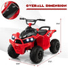 Kids Electric Ride On ATV 12V Battery Powered 4-Wheeler Quad Car with Light MP3