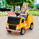 Kids Recycling Garbage Truck 12V Battery Powered Electric Ride-On Car Trash Truck with Remote Control & Recycling Accessories