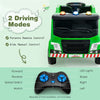 Kids Recycling Garbage Truck 12V Battery Powered Electric Ride-On Car Trash Truck with Remote Control & Recycling Accessories