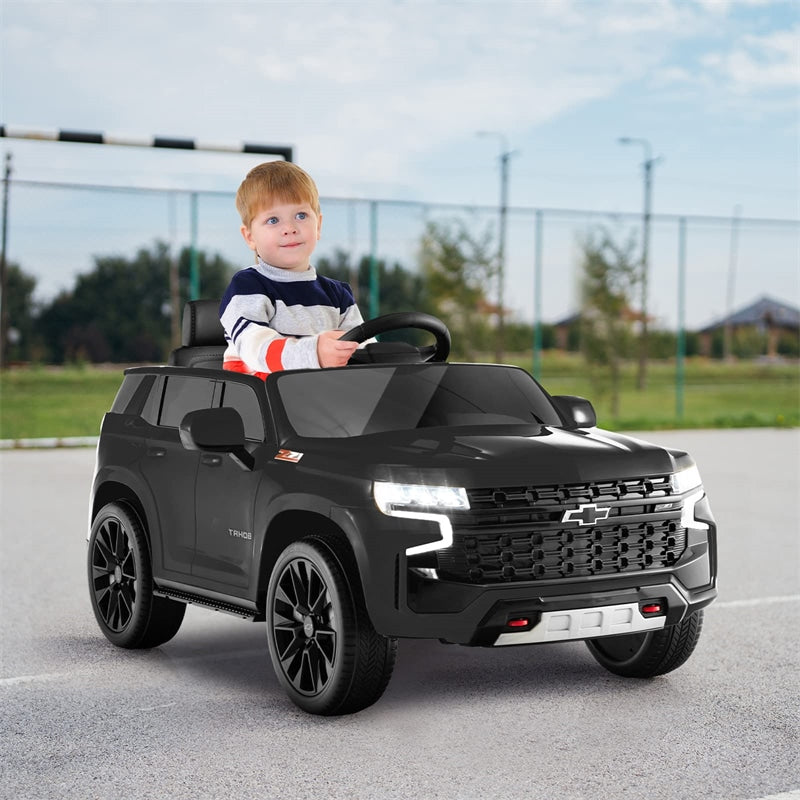 Kids Ride On Truck Car 12V Licensed Chevrolet Tahoe Electric Vehicle with Remote Control, Light & Music, Battery Powered Ride On Car Toy