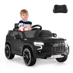 Kids Ride On Truck Car 12V Licensed Chevrolet Tahoe Electric Vehicle with Remote Control, Light & Music, Battery Powered Ride On Car Toy