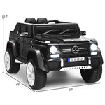 Kids Ride On Truck Car Licensed Mercedes-Benz G650S 12V Battery Powered Electric Vehicle with Remote Control & Storage Box