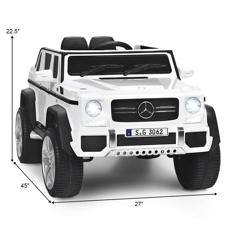 Kids Ride On Truck Car Licensed Mercedes-Benz G650S 12V Battery Powered Electric Vehicle with Remote Control & Storage Box