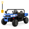 2-Seater Ride On Car 12V Battery Powered Kids Ride on Dump Truck Off-Road Kids UTV with Remote Control Electric Dump Bed & Shovel