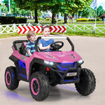 2-Seater Ride On UTV Car 12V Battery Powered Kids Electric Vehicle with Remote Control & Storage Bag