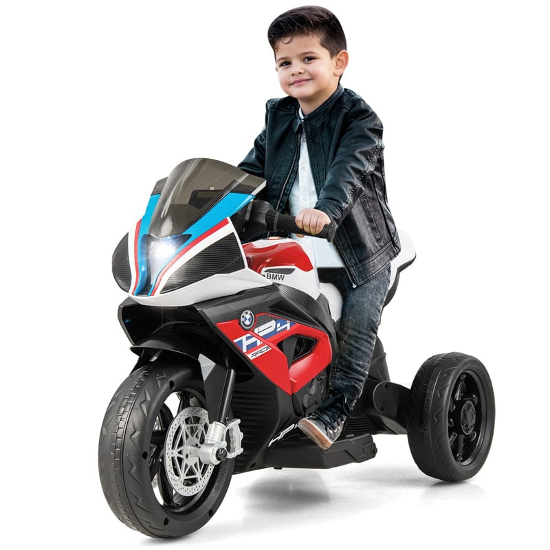 Kids Ride on Motorcycle 12V Battery Powered 3 Wheel Motorcycle Toy with Headlight Music