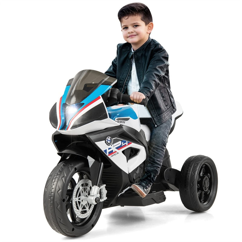 Kids Ride on Motorcycle 12V Battery Powered 3 Wheel Motorcycle Toy with Headlight Music