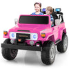 2-Seater Ride on Car Truck 12V Toyota FJ40 Kids Electric Vehicle with Remote Control Laser Lights Storage Music