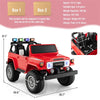 2-Seater Ride on Car Truck 12V Toyota FJ40 Kids Electric Vehicle with Remote Control Laser Lights Storage Music