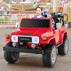 2-Seater Ride on Car Truck 12V Toyota FJ40 Kids Electric Vehicle with Remote Control Laser Lights Storage Music