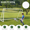 Backyard Soccer Goal 12 x 6FT All-Weather Soccer Net Quick Set-up Portable Soccer Goal with Strong UPVC Frame for Kids Soccer Practice Training