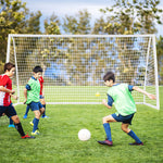 Backyard Soccer Goal 12 x 6FT All-Weather Soccer Net Quick Set-up Portable Soccer Goal with Strong UPVC Frame for Kids Soccer Practice Training