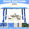 13' x 13' Folding Gazebo Canopy Pop Up Gazebo Tent Party Wedding Outdoor Shade Shelter with Portable Carrying Bag