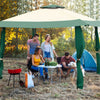 13' x 13' Folding Gazebo Canopy Pop Up Gazebo Tent Party Wedding Outdoor Shade Shelter with Portable Carrying Bag