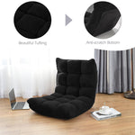 Floor Chair Folding Lazy Sofa Chair Floor Gaming Chair 14-Position Adjustable Sleeper Bed with Back Support