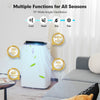 14000 BTU Portable Air Conditioner 4-in-1 Air Cooler Dehumidifier Heater Fan with Remote & WiFi Smart App Control