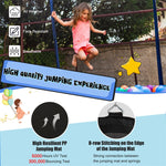 16FT Outdoor Trampoline with Safety Net Enclosure & Basketball Hoop for Kids, ASTM Approved Toddler Backyard Recreational Trampoline with Ballpump