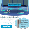 16FT Outdoor Trampoline with Safety Net Enclosure & Basketball Hoop for Kids, ASTM Approved Toddler Backyard Recreational Trampoline with Ballpump