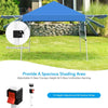 17' x 10' Pop-up Canopy Tent Instant Folding Canopy Portable Outdoor Shelter Adjustable Height Commercial Tent with Dual Awnings & Roller Bag