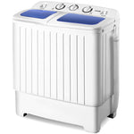 Portable Washing Machine 20Lbs Capacity Compact Twin Tub Washer Spin Dryer Combo for RV Apartments Dorms